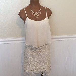 Vintage AE Ivory crochet dress